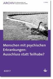 Cover von Menschen mit psychischen Erkrankungen: Ausschluss statt Teilhabe?
