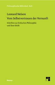 Cover von Vom Selbstvertrauen der Vernunft
