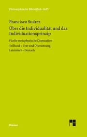 Cover von Über die Individualität und das Individuationsprinzip. 5. methaphysische Disputation
