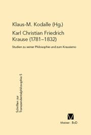 Cover von Karl Christian Friedrich Krause (1781-1832)