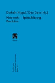 Cover von Naturrecht - Spätaufklärung - Revolution