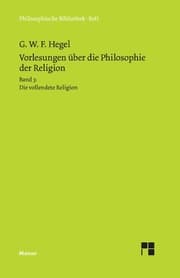 Cover von Vorlesungen über die Philosophie der Religion / Vorlesungen über die Philosophie der Religion