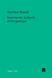 Cover von Kritischer Kommentar zu Kants 'Anthropologie in pragmatischer Hinsicht' (1798)