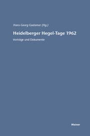Cover von Heidelberger Hegel-Tage 1962