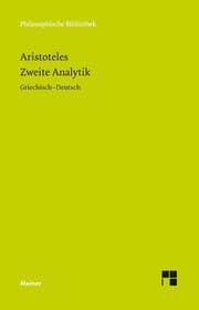 Cover von Zweite Analytik/Analytica Posteriora