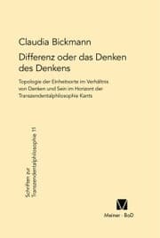 Cover von Differenz oder das Denken des Denkens