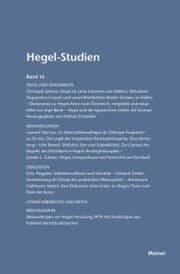 Cover von Hegel-Studien Band 16