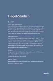 Cover von Hegel-Studien Band 32
