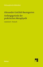 Cover von Anfangsgründe der praktischen Metaphysik