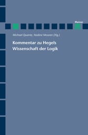 Cover von Kommentar zu Hegels Wissenschaft der Logik