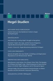 Cover von Hegel-Studien Band 50