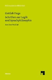 Cover von Schriften zur Logik und Sprachphilosophie