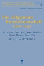 Cover von Die Allgemeine Kunstwissenschaft (1906-1943). Band 2