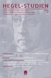 Cover von Hegel-Studien 41