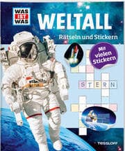 Cover von Rätseln und Stickern: Weltall