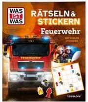Cover von Rätseln und Stickern: Feuerwehr