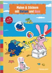 Cover von Malen & Stickern mit Elefant und Hase