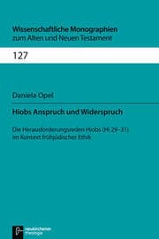 Cover von Hiobs Anspruch und Widerspruch