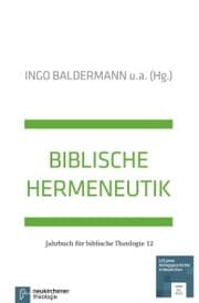 Cover von Biblische Hermeneutik