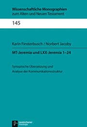Cover von MT-Jeremia und LXX-Jeremia 1-24