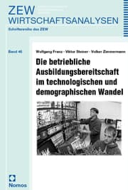 Cover von Die betriebliche Ausbildungsbereitschaft im technologischen und demographischen Wandel