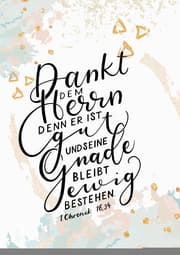 Cover von Notizbuch 'Dankt dem Herrn denn er ist gut und seine Gnade bleibt ewig bestehen'