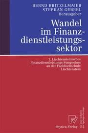 Cover von Wandel im Finanzdienstleistungssektor
