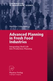 Cover von Advanced Planning in Fresh Food Industries