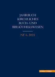 Cover von Jahrbuch kirchliches Buch- und Bibliothekswesen