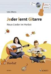 Cover von Jeder lernt Gitarre - Neue Lieder im Herbst