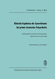 Cover von Klinische Ergebnisse der Synovektomie bei primär chronischer Polyarthritis
