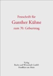 Cover von Festschrift für Gunther Kühne zum 70. Geburtstag