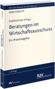 Cover von Beratungen im Wirtschaftsausschuss