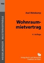 Cover von Wohnraummietvertrag