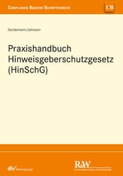 Cover von Praxishandbuch Hinweisgeberschutzgesetz (HinSchG)