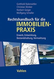 Cover von Rechtshandbuch für die Immobilienpraxis