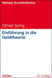 Cover von Einführung in die Geldtheorie