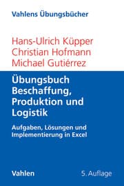 Cover von Übungsbuch Beschaffung, Produktion und Logistik