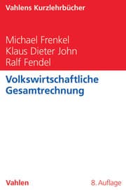 Cover von Volkswirtschaftliche Gesamtrechnung