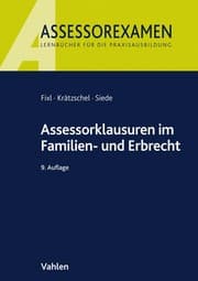 Cover von Assessorklausuren im Familien- und Erbrecht