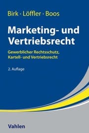 Cover von Marketing- und Vertriebsrecht