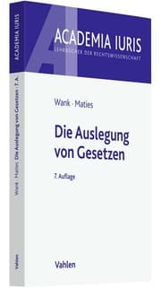Cover von Die Auslegung von Gesetzen