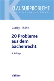 Cover von 20 Probleme aus dem Sachenrecht