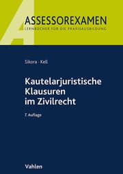 Cover von Kautelarjuristische Klausuren im Zivilrecht