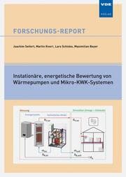 Cover von Instationäre, energetische Bewertung von Wärmepumpen und Mikro-KWK-Systemen