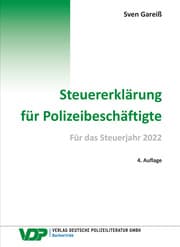 Cover von Steuererklärung für Polizeibeschäftigte