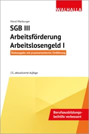 Cover von SGB III - Arbeitsförderung - Arbeitslosengeld I