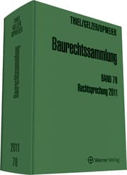 Cover von Baurechtssammlung. Rechtsprechung des Bundesverwaltungsgerichts,... / Baurechtliche Rechtsprechung des Bundesverwaltungsgerichts, des Bundesgerichtshofs, der Oberverwaltungsgerichte und Verwaltungsgerichthöfen