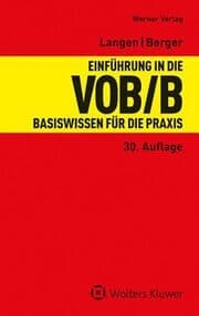 Cover von Einführung in die VOB/B
