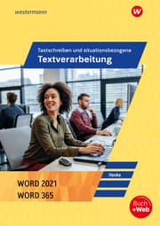 Cover von Tastschreiben und situationsbezogene Textverarbeitung mit WORD 2021/WORD 365
